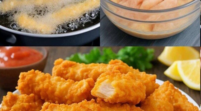 Tiras de Pollo Crujientes Caseras: Receta Fácil, Jugosa y Llena de Sabor